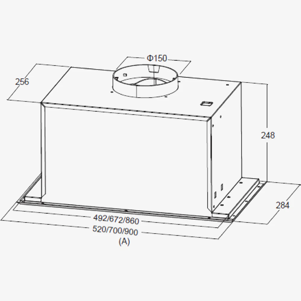 70cm Undermount Rangehood UDMCA70 - Image 2