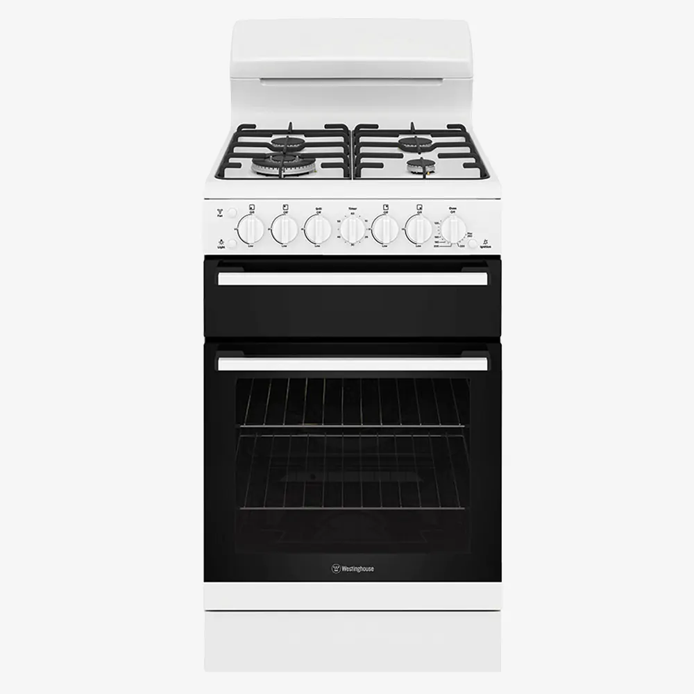 Westinghouse 54cm gas freestanding cooker WLG512WCLP